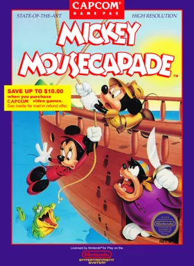 Mickey Mousecapade (USA) box cover front